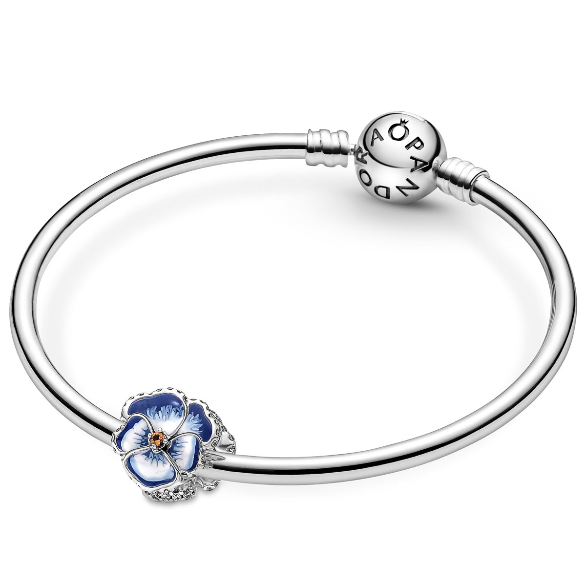 Pandora Pansy Flower Charm