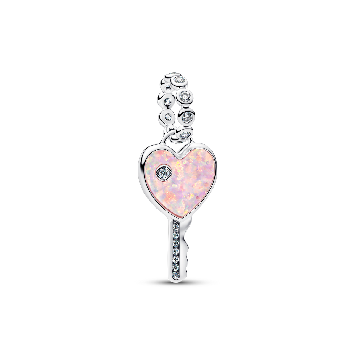 Heart Key Dangle Charm - Sterling Silver - 794427C01