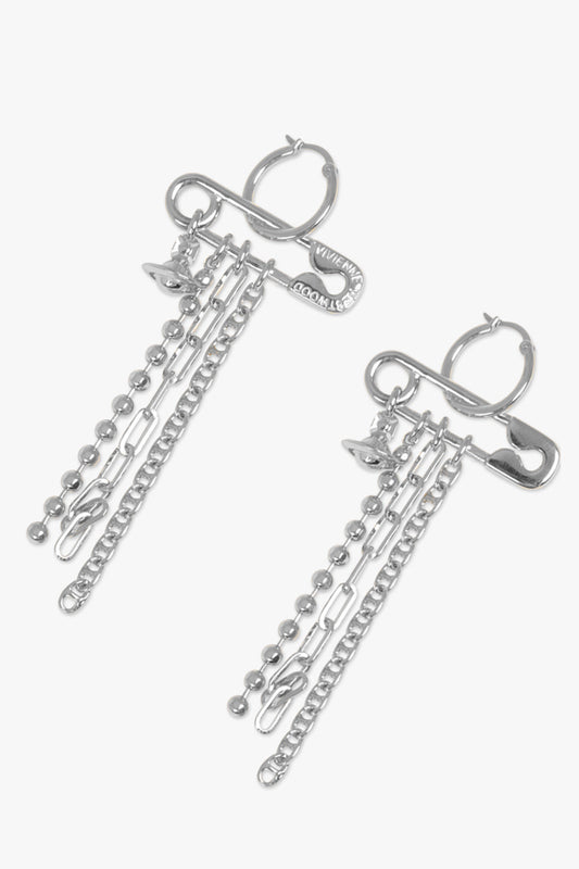 Ginetta Earrings | Silver