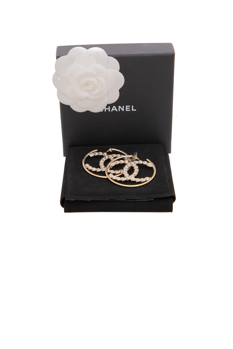 CC Crystal Hoop Earrings