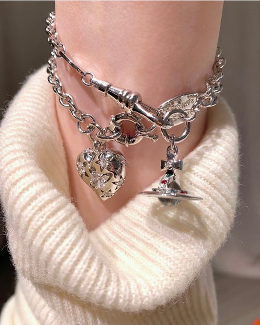 Vivienne Westwood Orb Pendant Crystal Bracelet [Limited Edition Iridescent Available Now!]