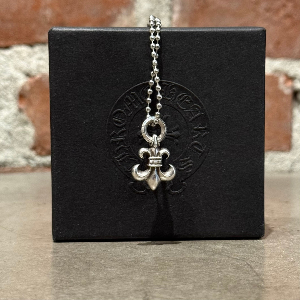 CHROME HEARTS BS FLEUR CHARM NECKLACE ‘SILVER’