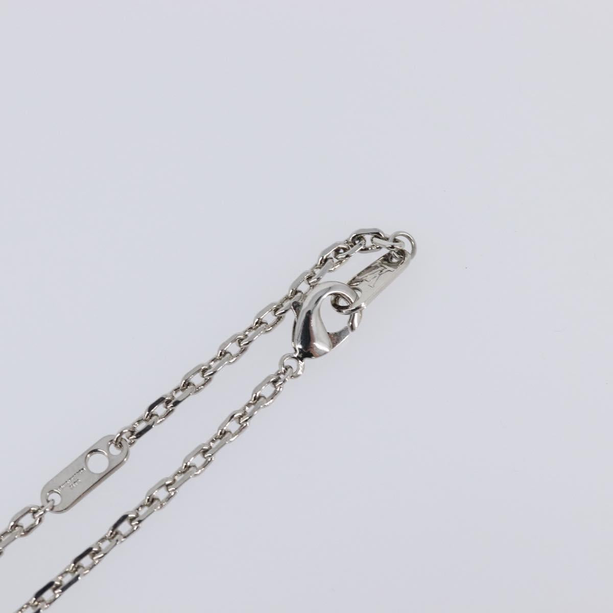 LOUIS VUITTON LV Plane Necklace Metal Silver Tone MP3157 LV Auth 203697V