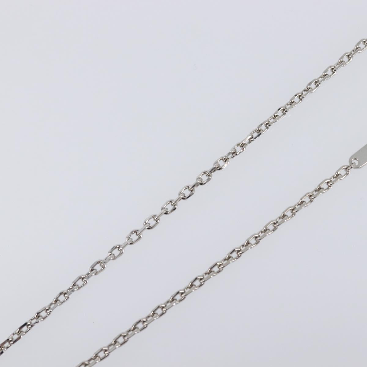 LOUIS VUITTON LV Plane Necklace Metal Silver Tone MP3157 LV Auth 203697V