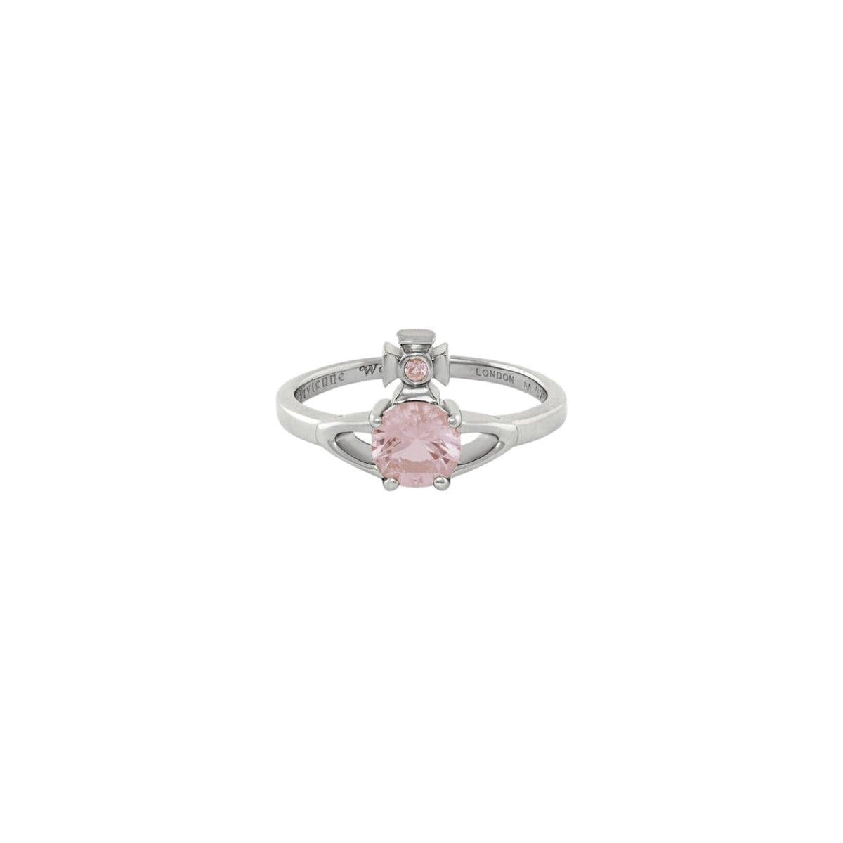 Vivienne Westwood Platinum Champagne Reina Petite Ring