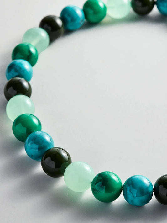 Mini Jane Beaded Necklace Blue Multi
