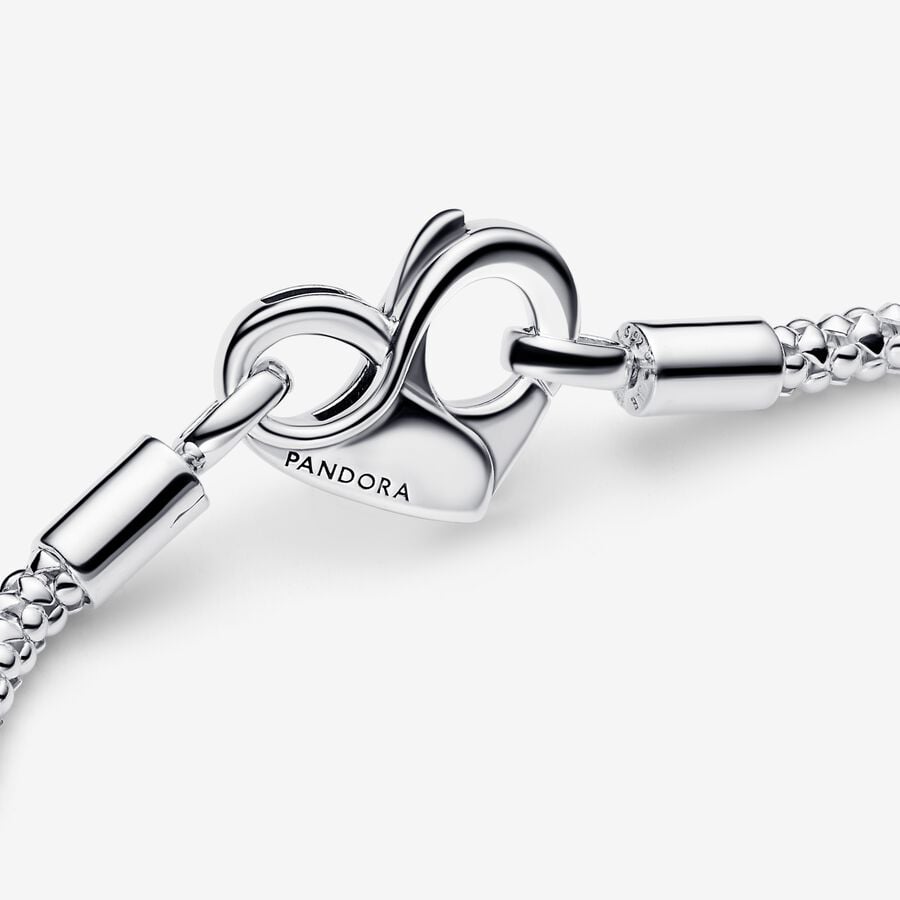 Pandora Moments Studded Chain Bracelet Silver