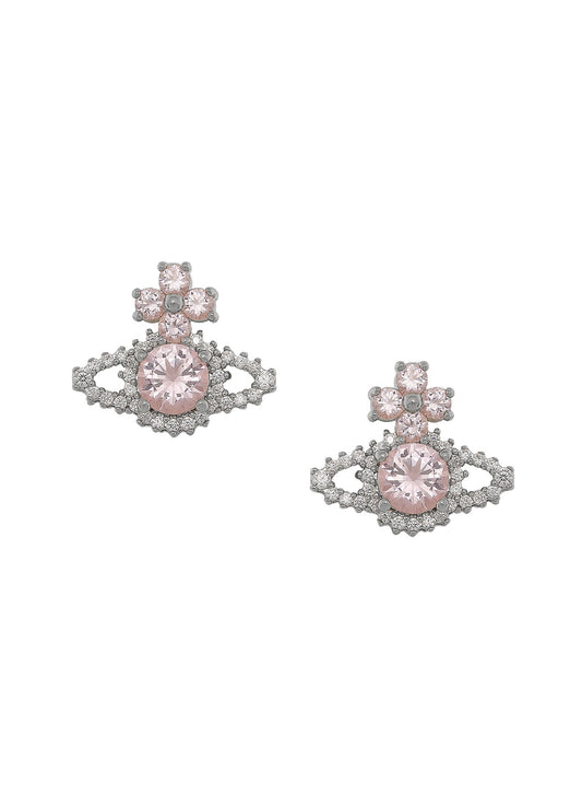 Valentina Orb Earrings - Silver/Pink - 62010101-02P271