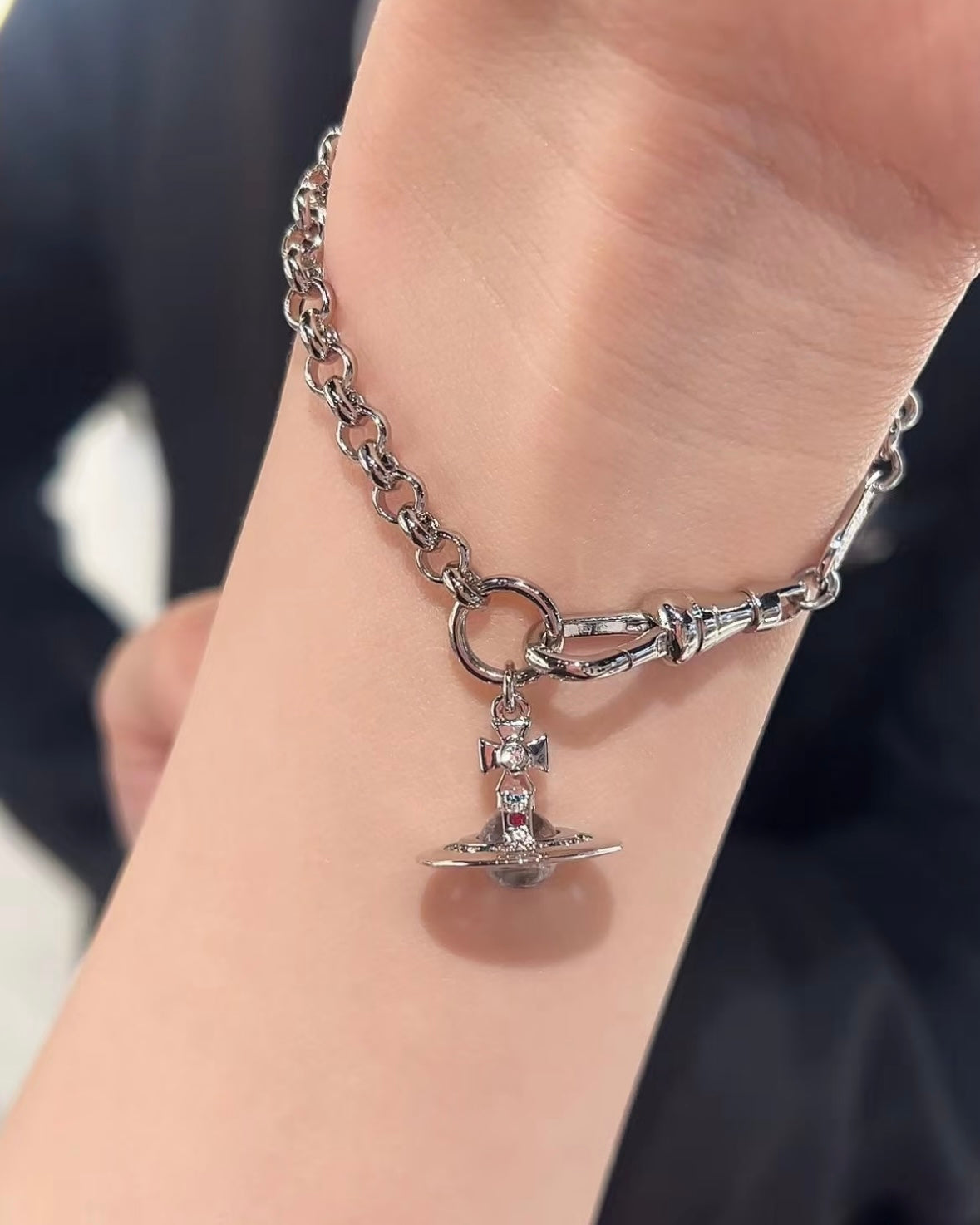 Vivienne Westwood Orb Pendant Crystal Bracelet [Limited Edition Iridescent Available Now!]