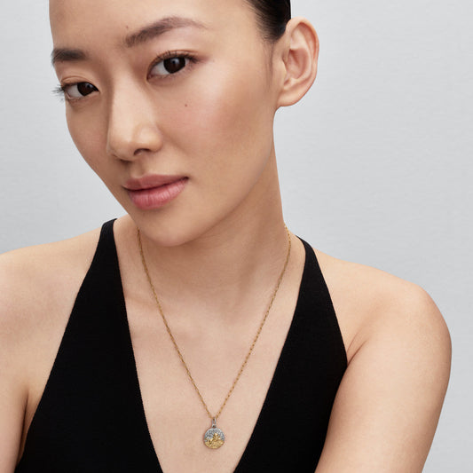 Pandora Gold Leo Medallion Charm