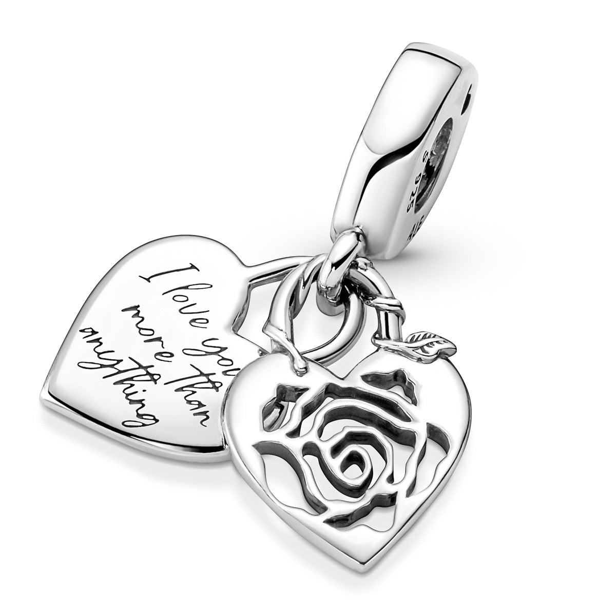 Pandora Rose Heart Padlock Dangle Charm