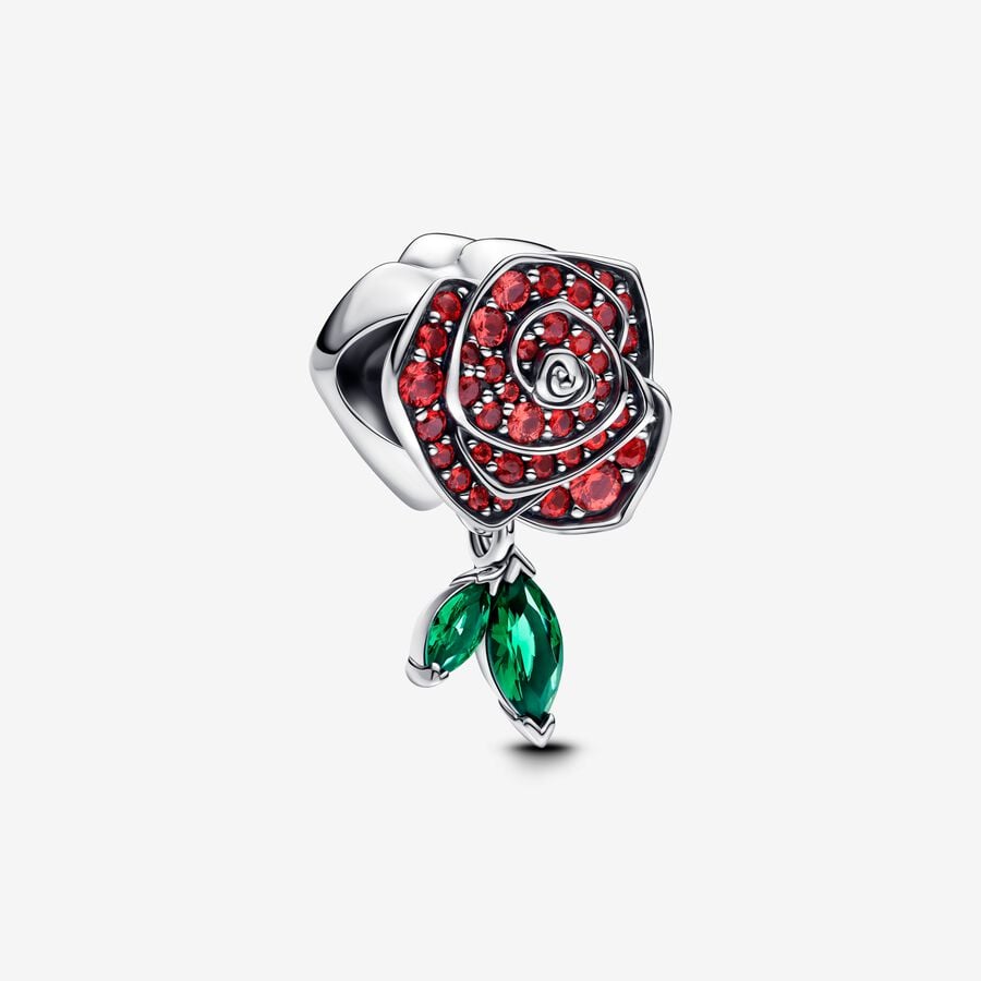Pandora Silver Sparkling Rose in Bloom Charm