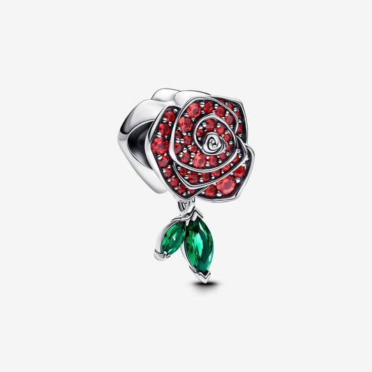 Pandora Silver Sparkling Rose in Bloom Charm