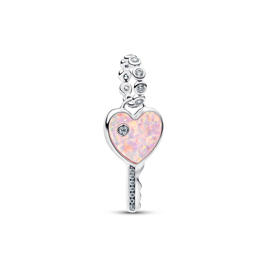 Heart Key Dangle Charm - Sterling Silver - 794427C01