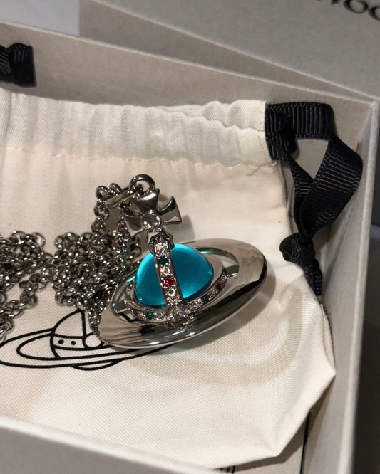Vivienne Westwood ORB Pendant Crystal Necklace