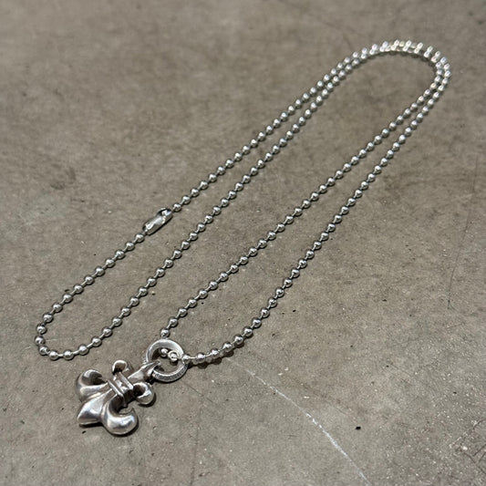 CHROME HEARTS BS FLEUR CHARM NECKLACE ‘SILVER’
