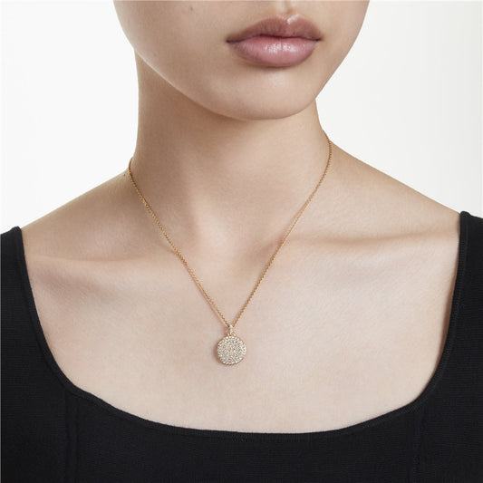 Swarovski Meteora White Crystal Gold-Tone Plated Necklace