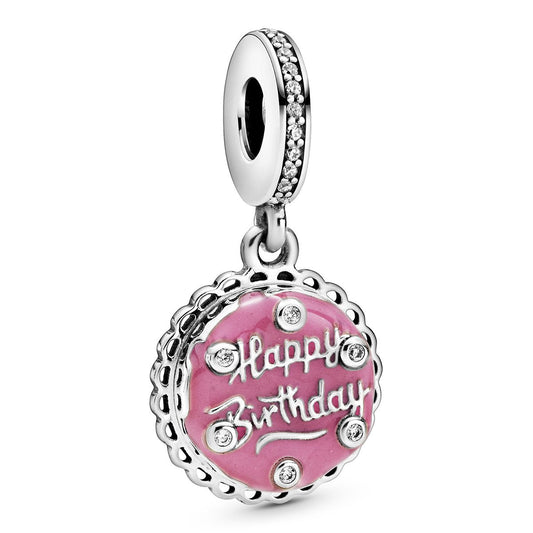Pandora Pink Birthday Cake Dangle Charm