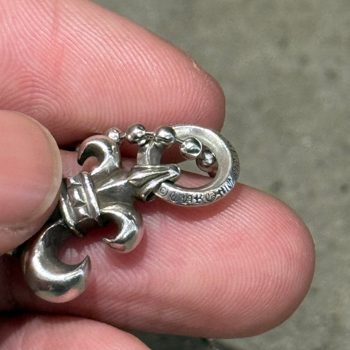 CHROME HEARTS BS FLEUR CHARM NECKLACE ‘SILVER’