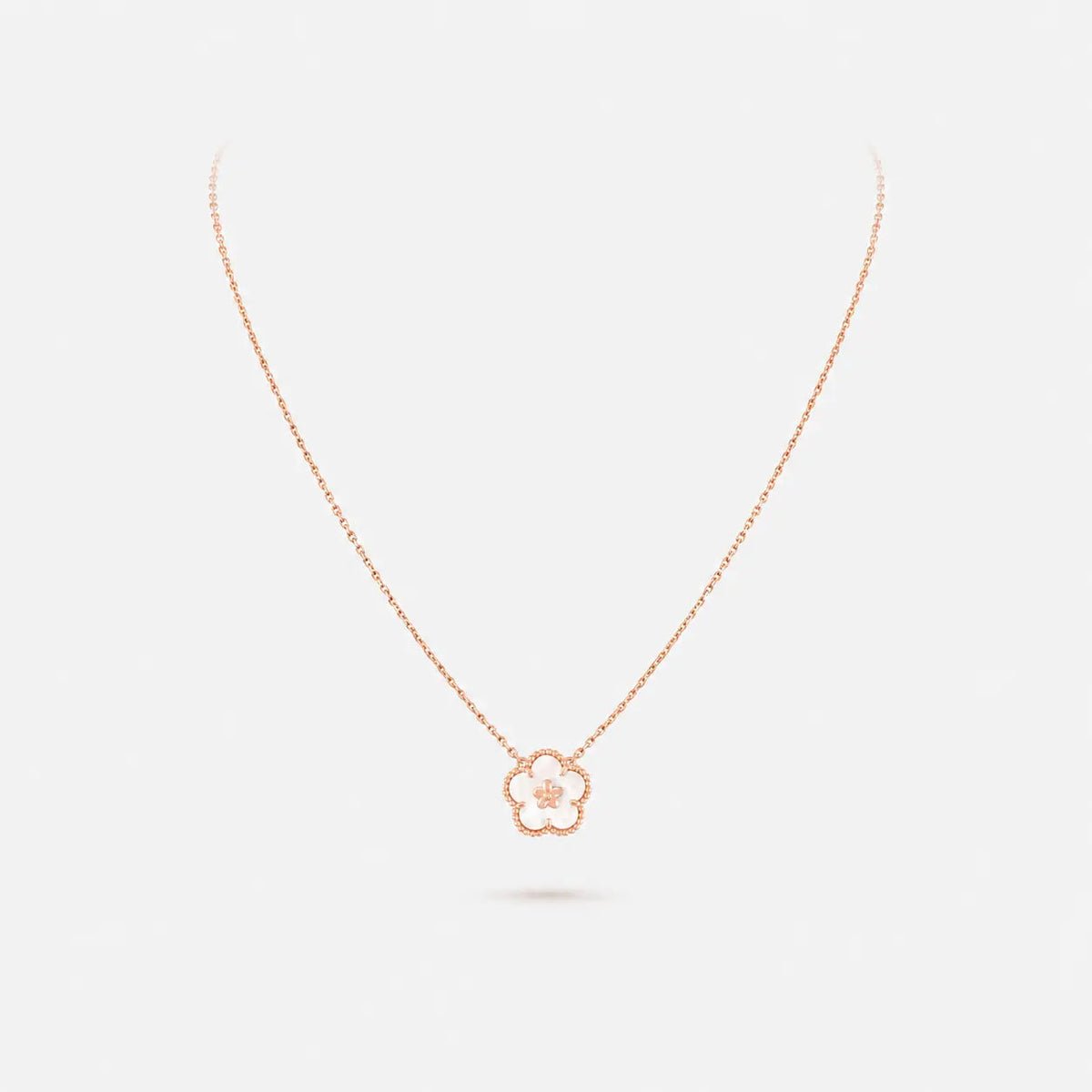 Van Cleef & Arpels Lucky Spring Plum Blossom Necklace