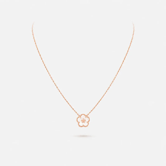 Van Cleef & Arpels Lucky Spring Plum Blossom Necklace