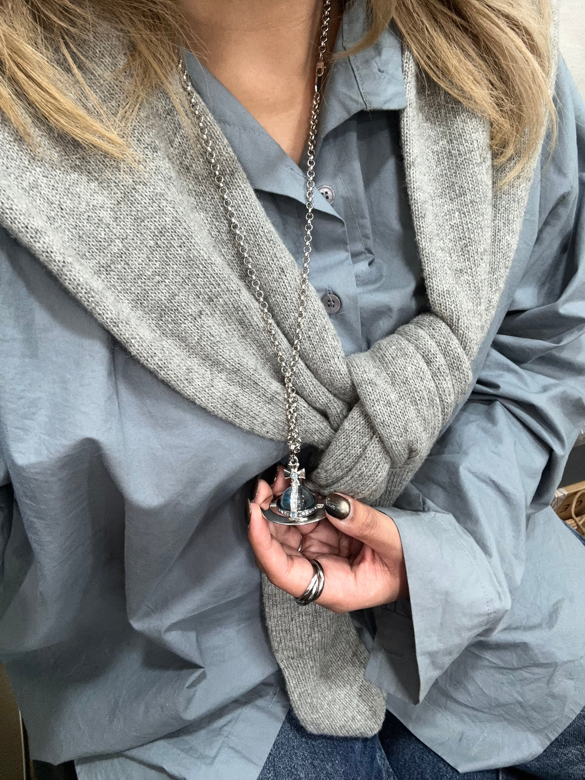 Vivienne Westwood ORB Pendant Crystal Necklace