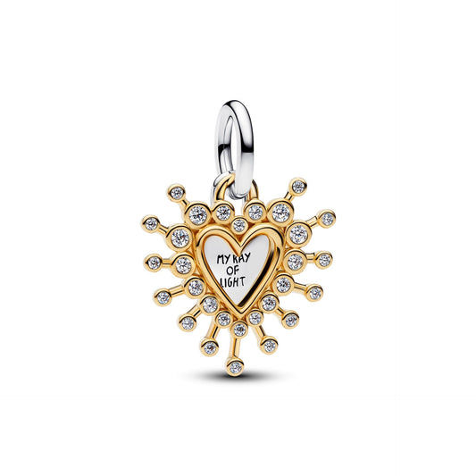 Pandora Radiant Heart Double Dangle Charm