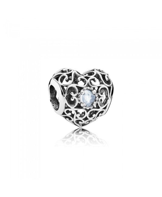 March Signature Heart Charm