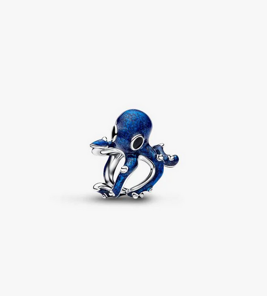 PANDORA Blue Octopus Charm