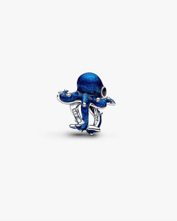 PANDORA Blue Octopus Charm