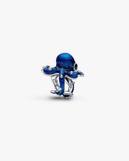 PANDORA Blue Octopus Charm