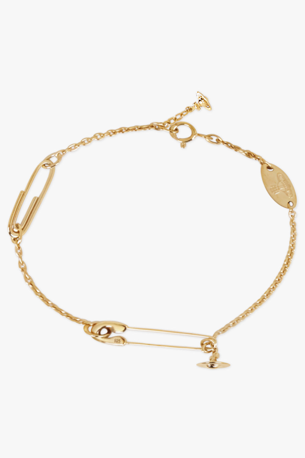 Safety Pin Bracelet | Gold