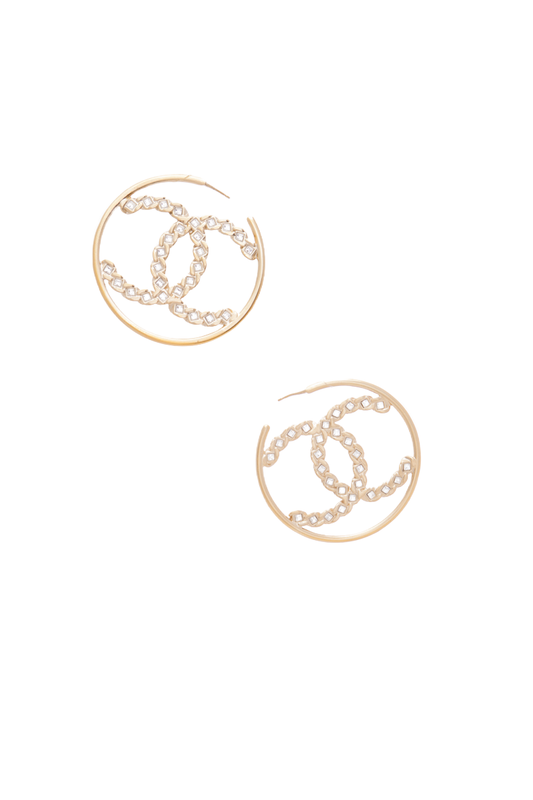 CC Crystal Hoop Earrings