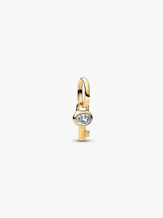 Key Mini Dangle Charm - 14ct Gold Plated - 764339C01