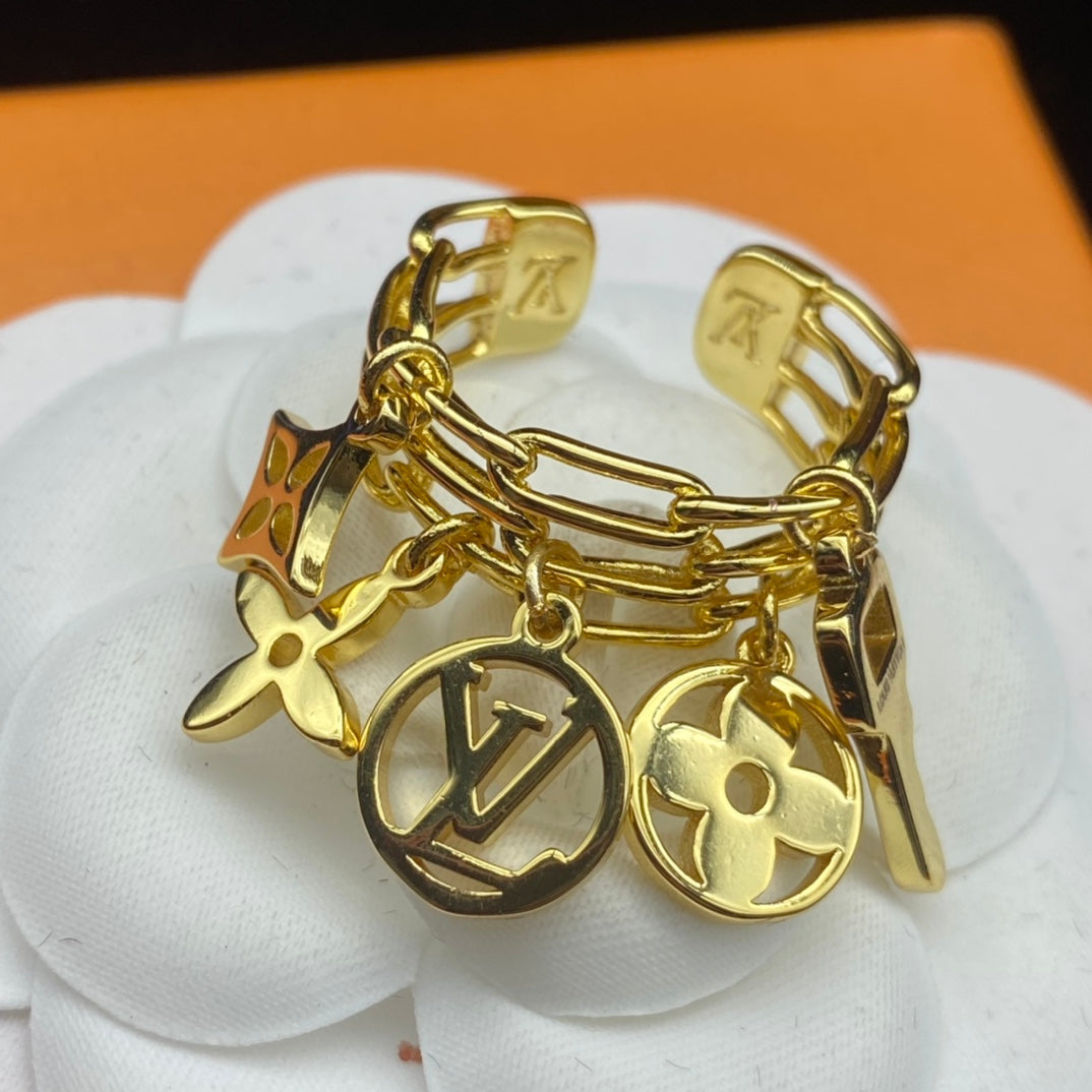 Louis Vuitton Classic Key Monogram Pendant Ring – Luxury Designer Jewelry