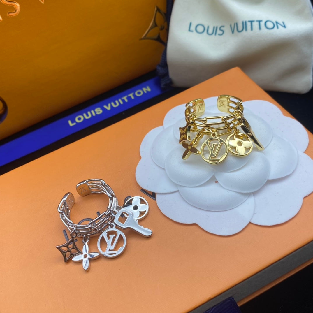 Louis Vuitton Classic Key Monogram Pendant Ring – Luxury Designer Jewelry