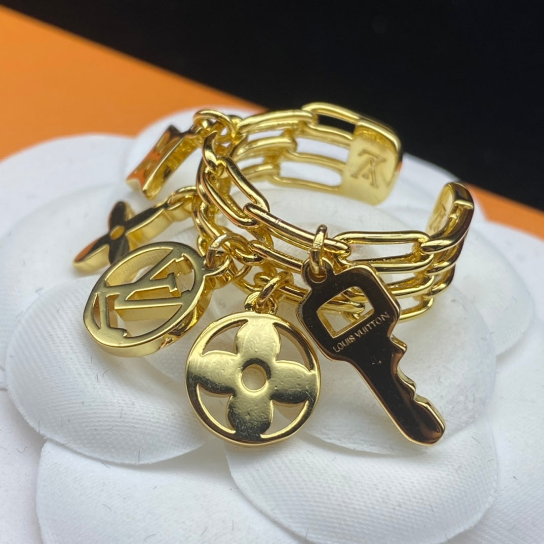 Louis Vuitton Classic Key Monogram Pendant Ring – Luxury Designer Jewelry