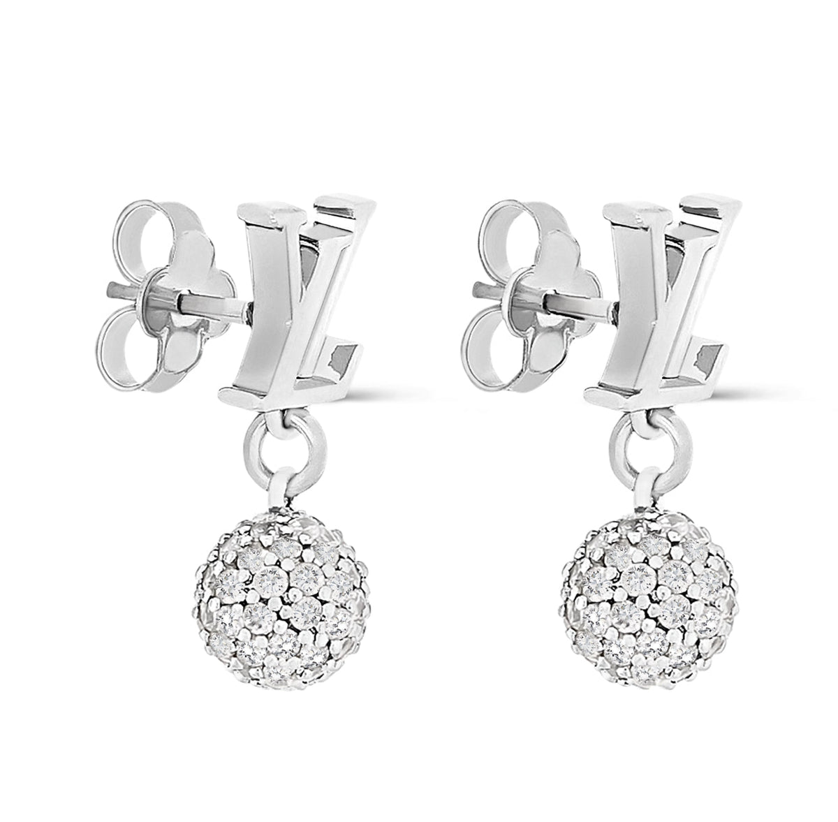 Louis Vuitton LV Iconic Louisa strass earrings