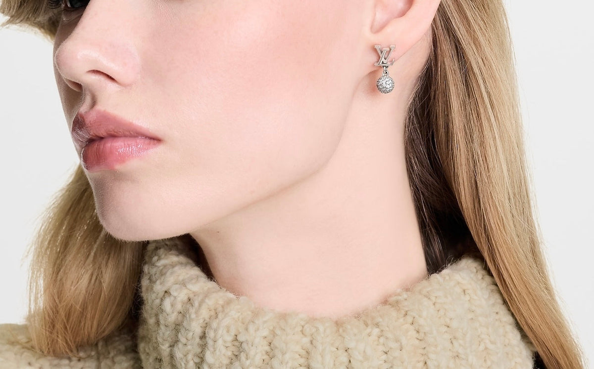 Louis Vuitton LV Iconic Louisa strass earrings