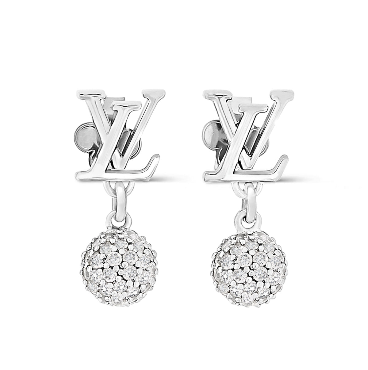 Louis Vuitton LV Iconic Louisa strass earrings