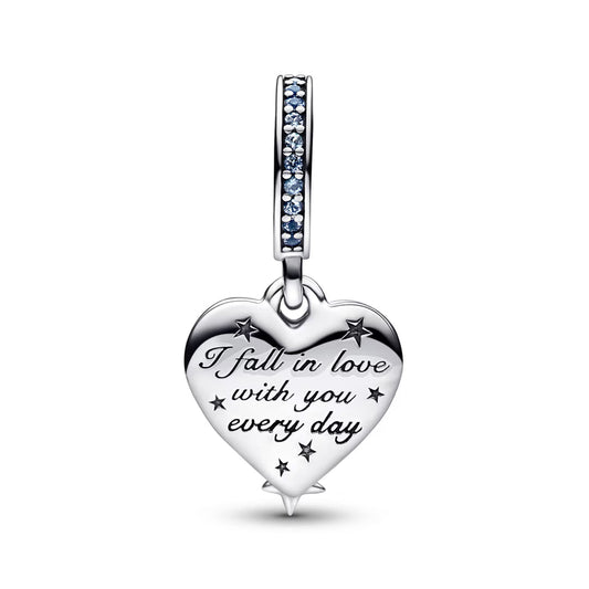 Pandora Moments Celestial Shooting Star Heart Charm