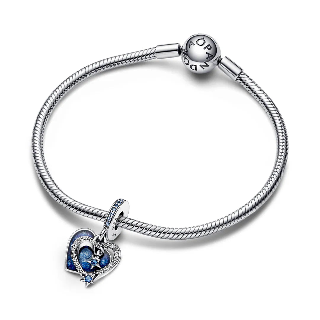 Pandora Moments Celestial Shooting Star Heart Charm