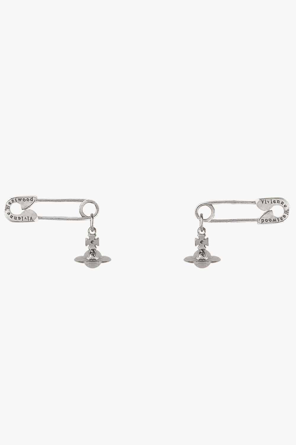 Safety Pin Earrings | Silver